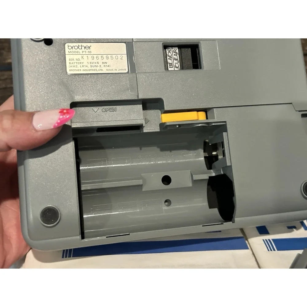 Brother‎ P-Touch III PT-10 Electronic Label Maker System Tested In Box No Cable